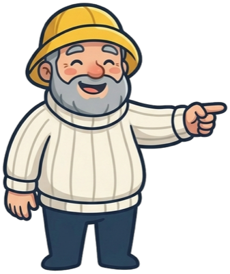 Captain Marv pointing