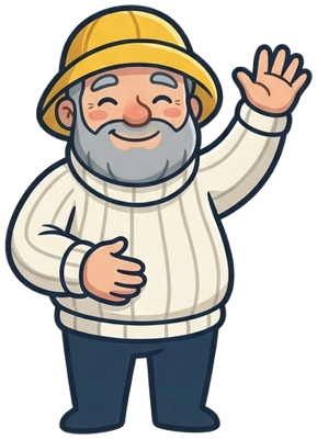 Captain Marv waving